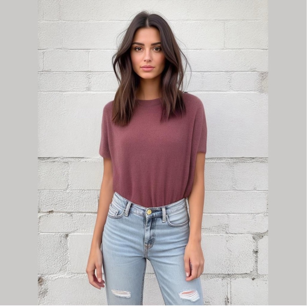 H by Bordeaux Women's Size 1X Tee T-Shirt